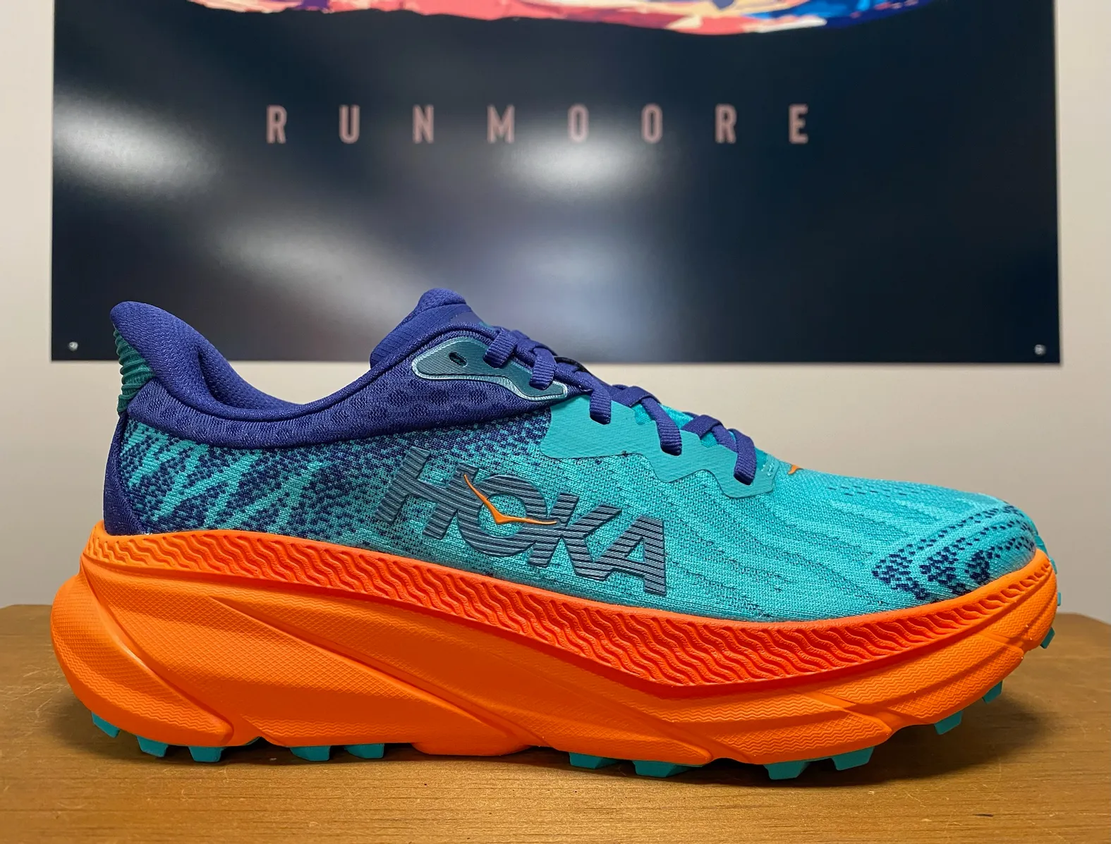 Hoka Men's Challenger 7 CERAMIC / VIBRANT ORANGE