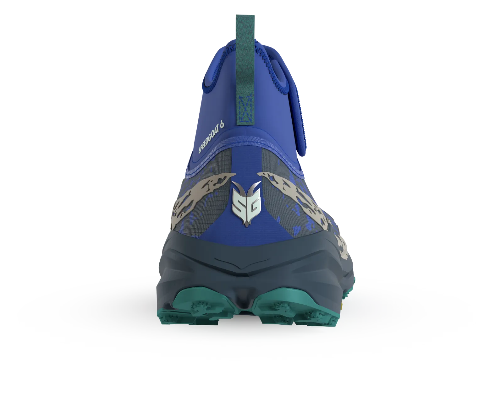 Hoka One One Speedgoat 6 Mid GTX in Blue and Black Hoka Speedgoat 6 GTX and GTX-Mid Trail Running Shoes Review  main image 3