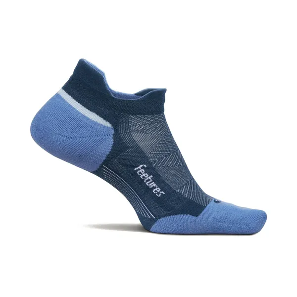 Feetures Elite Max Cushion No Show Tab Blue Wave